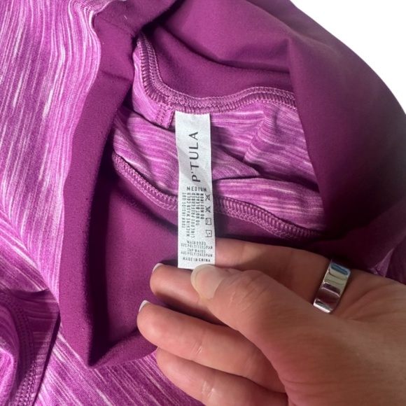 P'tula Paula space dye legging purple plum pink medium - Picture 3 of 4